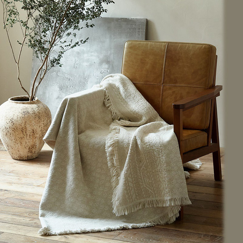 Linen Cotton Throw Blanket
