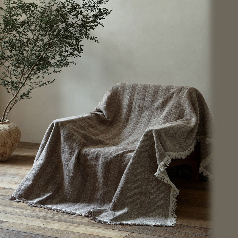 Linen Cotton Throw Blanket