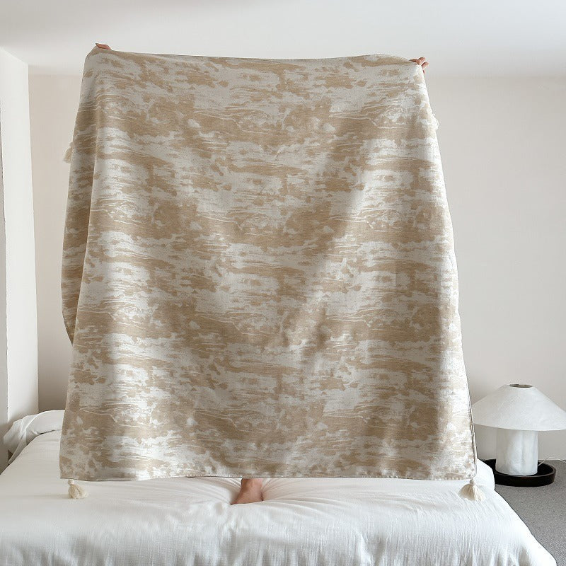 Versatile cotton and linen blanket