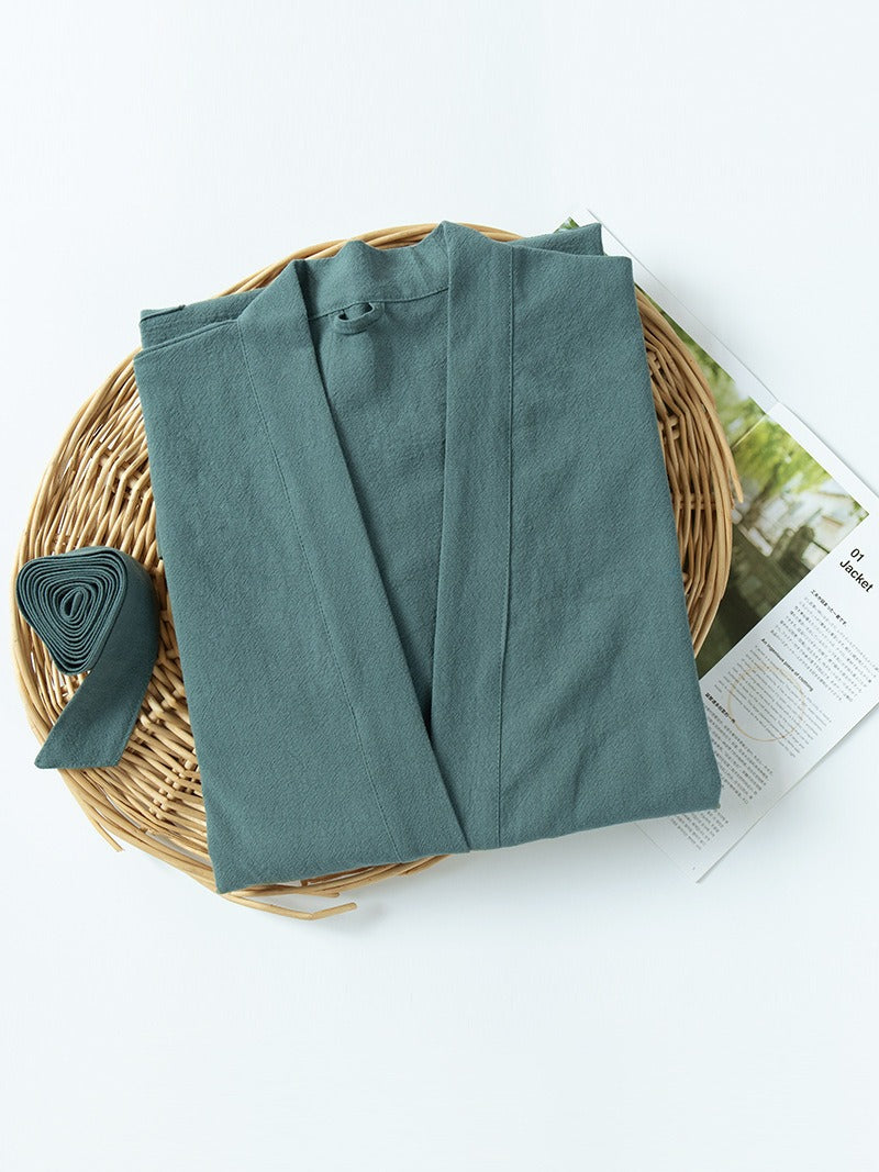 Linen Cotton Bathrobe