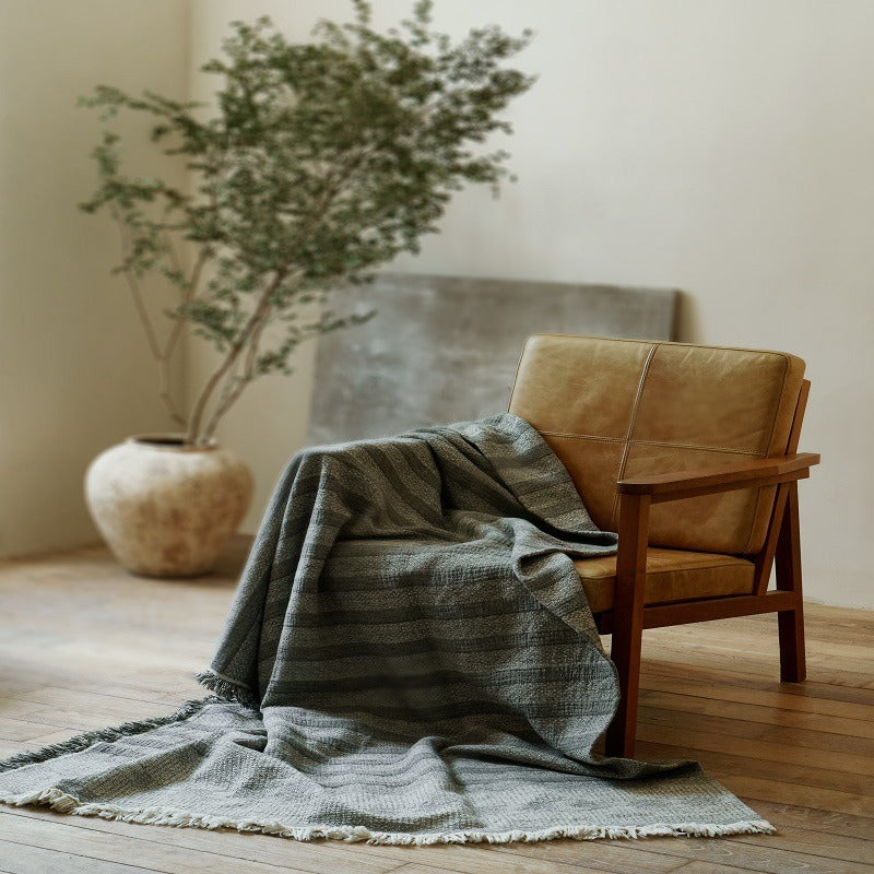 Linen Cotton Throw Blanket