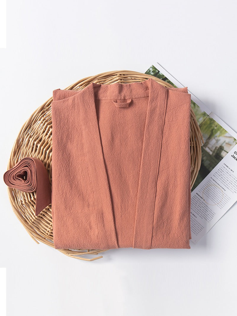 Linen Cotton Bathrobe