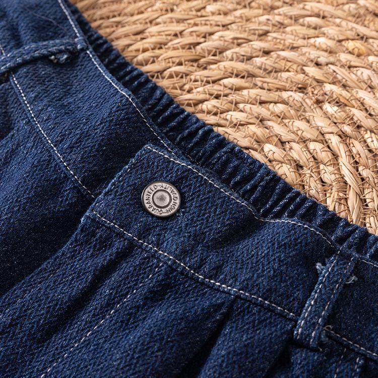 Japanese style/vintage/jeans/straight/wide-leg/high-waisted/soft/comfortable/loose/thin/casual/pants/Versatile