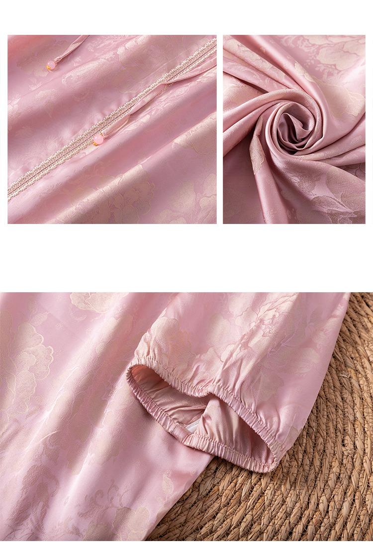 Jacquard dresses/Detail dresses/High-luxury cheongsam skirts/Fairy tencel/Loose and large/classic/comfortable