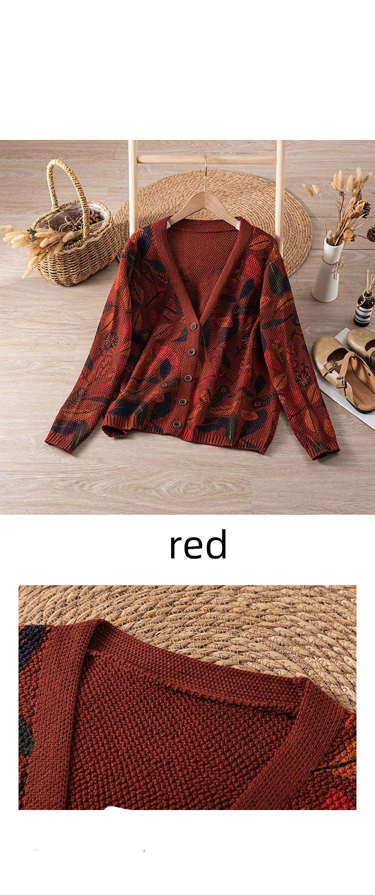 Women's clothing / fashion / color / knitwear / top / V-neck / long sleeve / cardigan / coat / gift for her