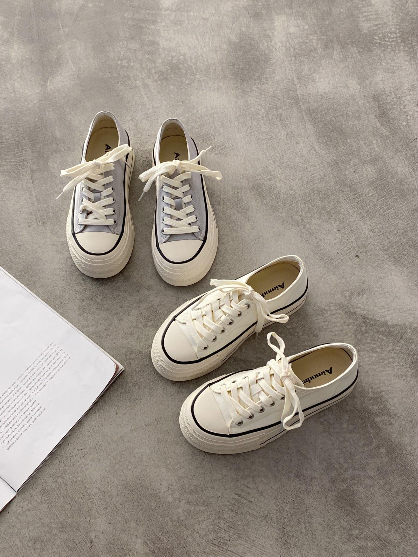 Retro style/thick sole shoes/hundred design/casual fashion/simple design/daily wear/sole heightening/