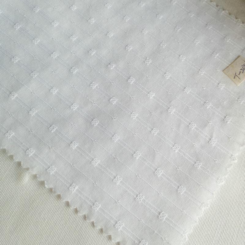 Woven cotton jacquard/cut flower yarn robe/pure cotton fabric/dress/pajamas fabric/children's fabric