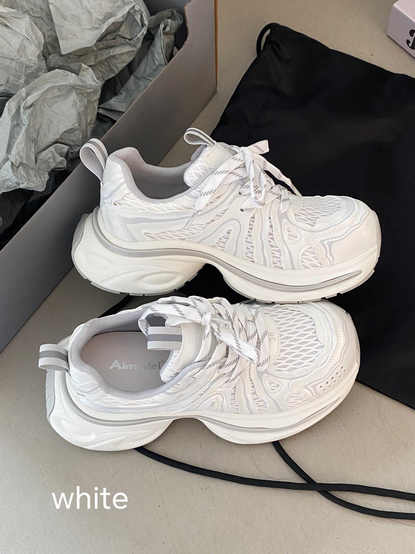 Women's thick-soled shoes/dad shoes/breathable mesh/lace-up/fashionable/wearable in all seasons/Personalized Gifts