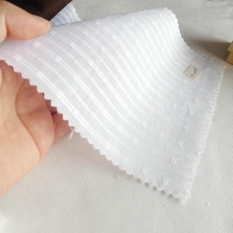 Woven cotton jacquard/cut flower yarn robe/pure cotton fabric/dress/pajamas fabric/children's fabric